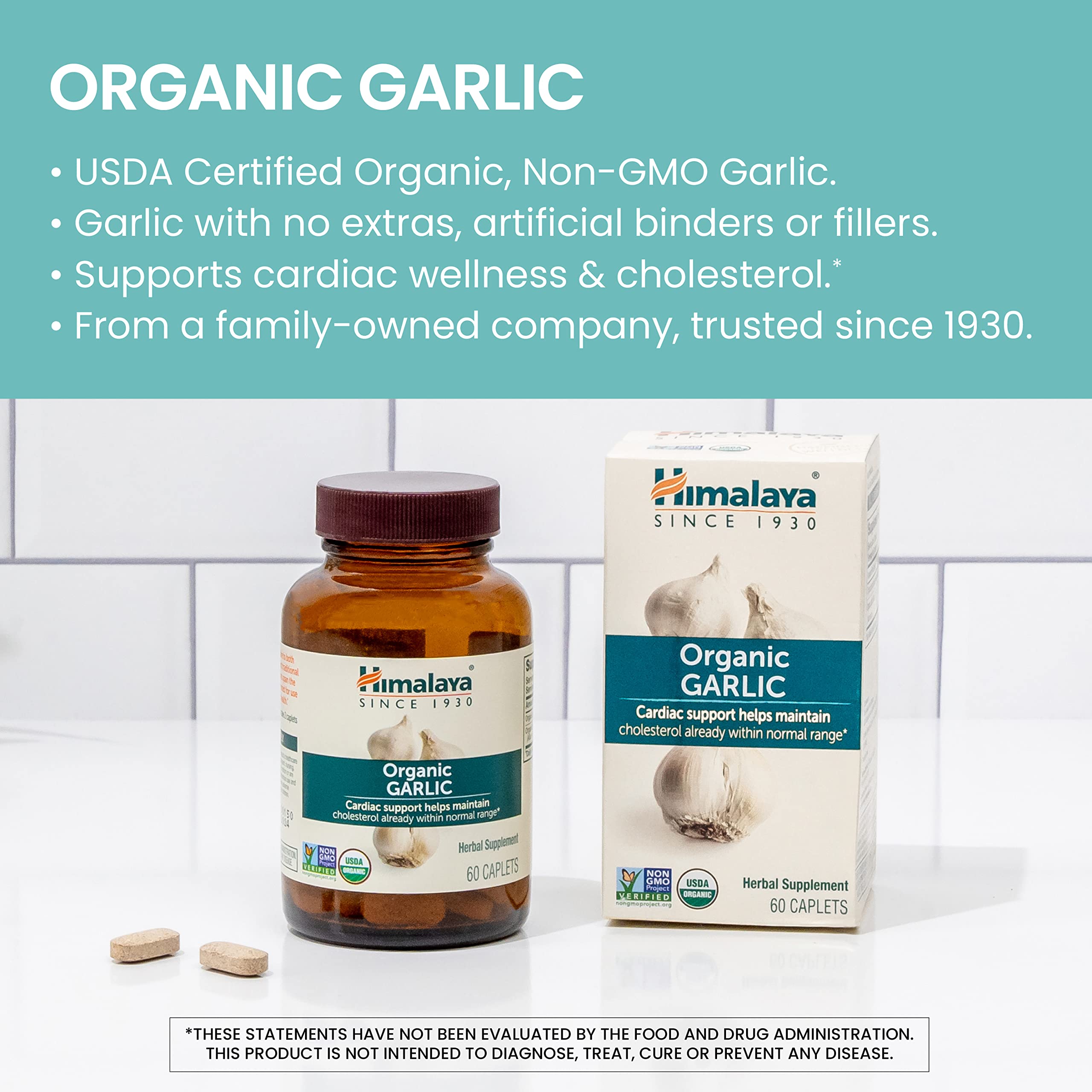 Foto 4 pulgar | Suplemento De Ajo Orgánico Del Himalaya  1400 Mg  60 Cápsulas - Venta Internacional.