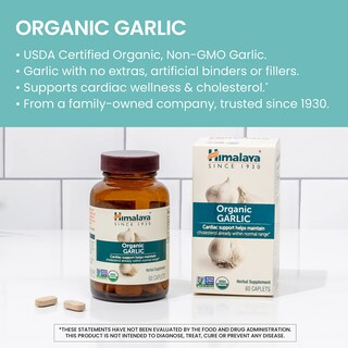 Foto 3 | Suplemento De Ajo Orgánico Del Himalaya 1400 Mg 60 Cápsulas - Venta Internacional.