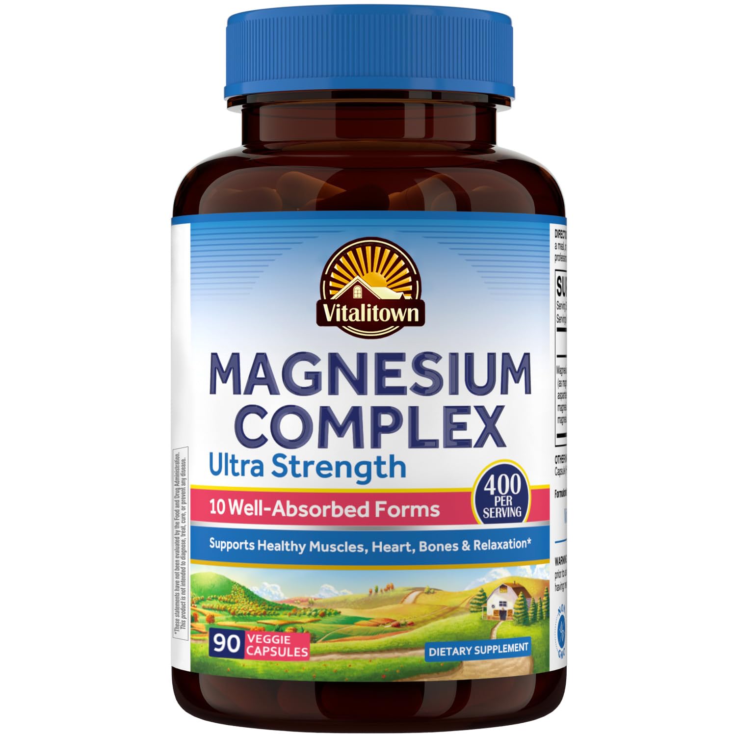 Foto 2 pulgar | Suplemento Vitalitown Ultra Strength Magnesium Complex 400 Mg - Venta Internacional.