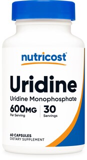 Foto 1 | Suplemento Nutricost De Monofosfato De Uridina 600 Mg 60 Cápsulas - Venta Internacional.