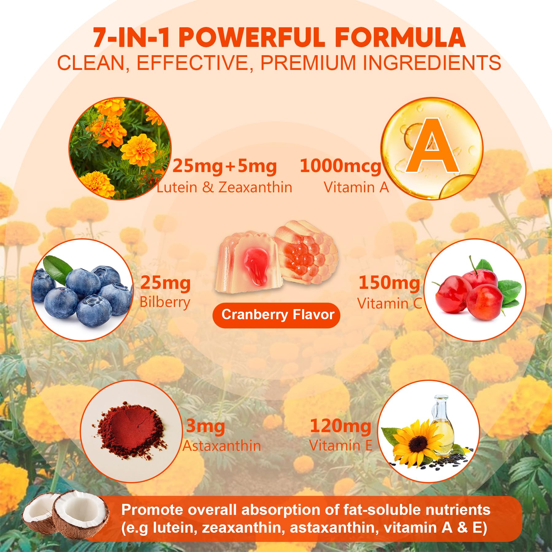 Foto 6 pulgar | Suplementos: Gomitas Neviss  Luteína  Zeaxantina  25 Mg  Más Vitaminas - Venta Internacional.