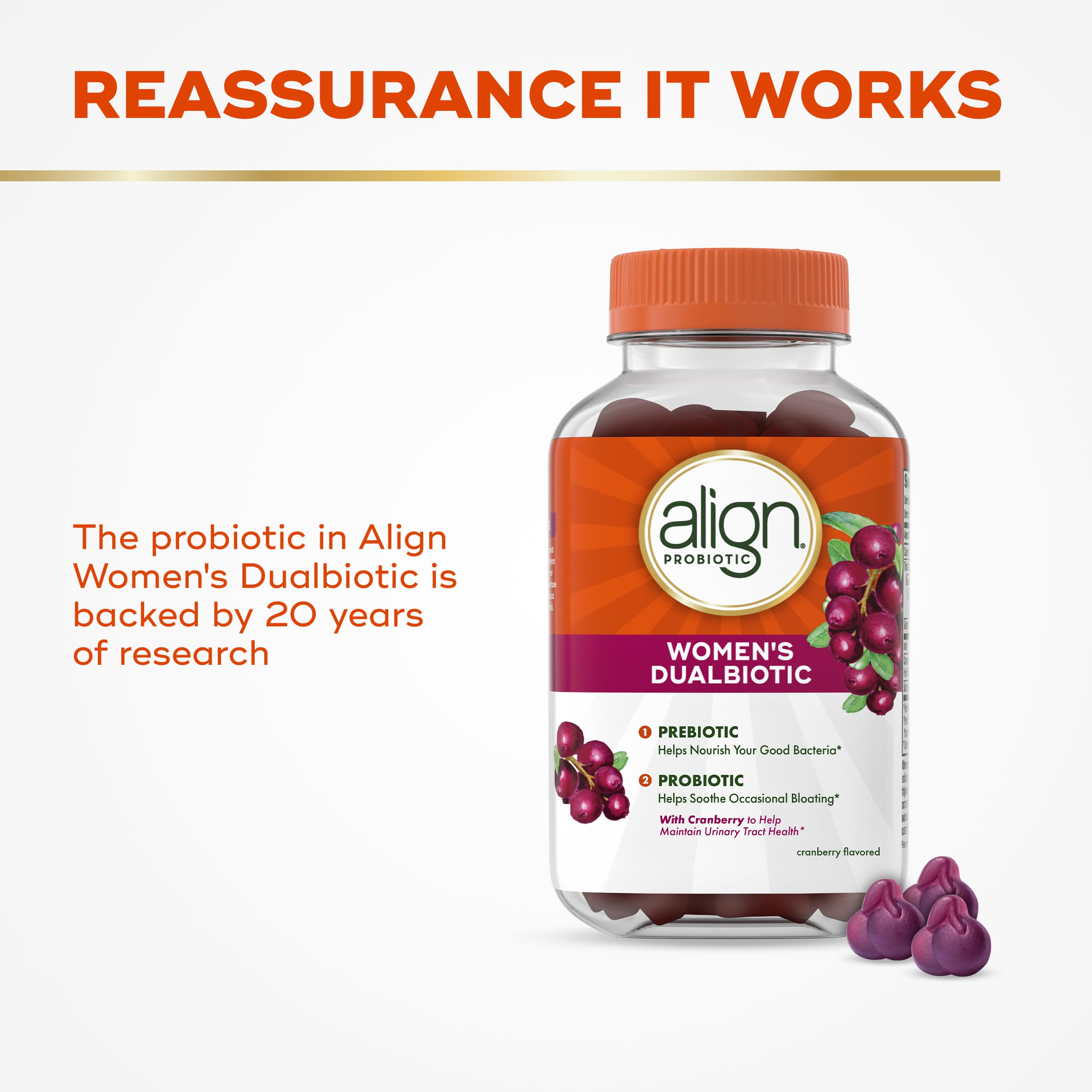 Foto 5 pulgar | Gomitas Dualbiotic Supplement Align Probiotic Para Mujer  90 Unidades - Venta Internacional.