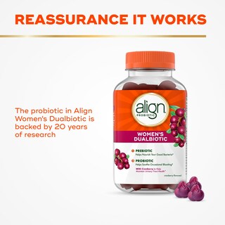 Foto 4 | Gomitas Dualbiotic Supplement Align Probiotic Para Mujer 90 Unidades - Venta Internacional.