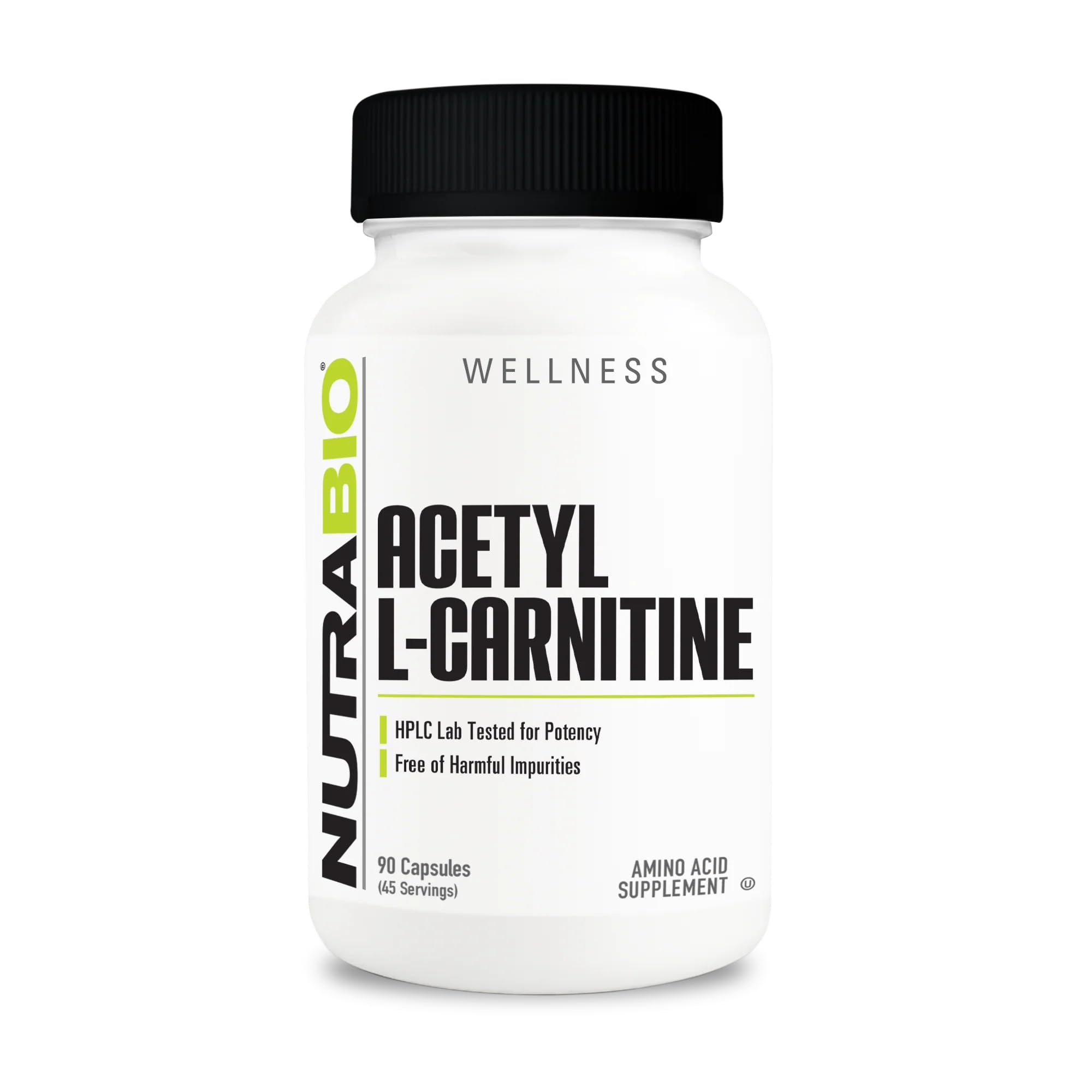 Foto 2 pulgar | Suplemento Alimenticio NutraBio Acetil L-Carnitina 90 Cápsulas - Venta Internacional