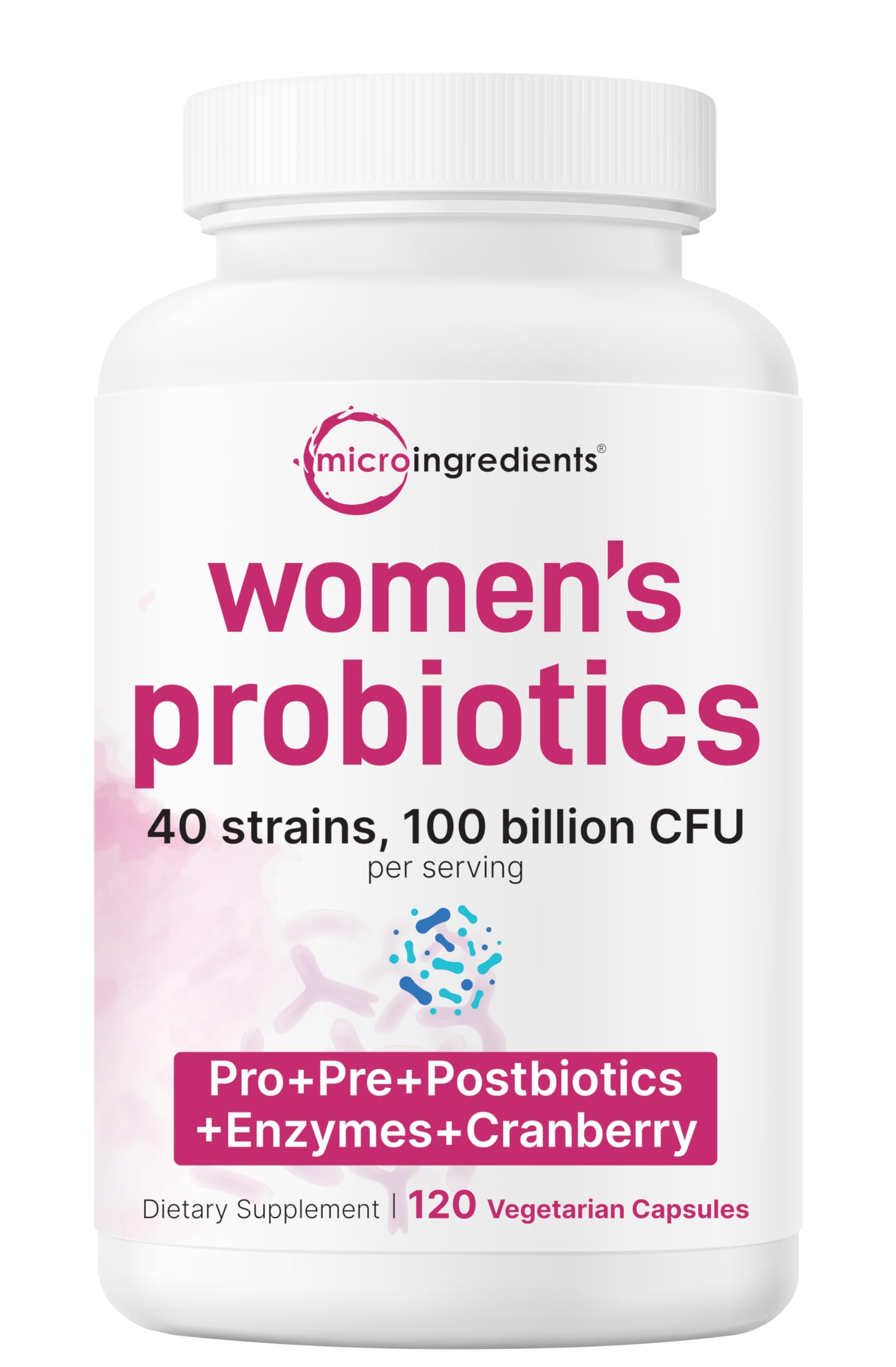 Foto 2 pulgar | Probiotics Micro Ingredients Women 100 B Cfu 120 Cápsulas - Venta Internacional.