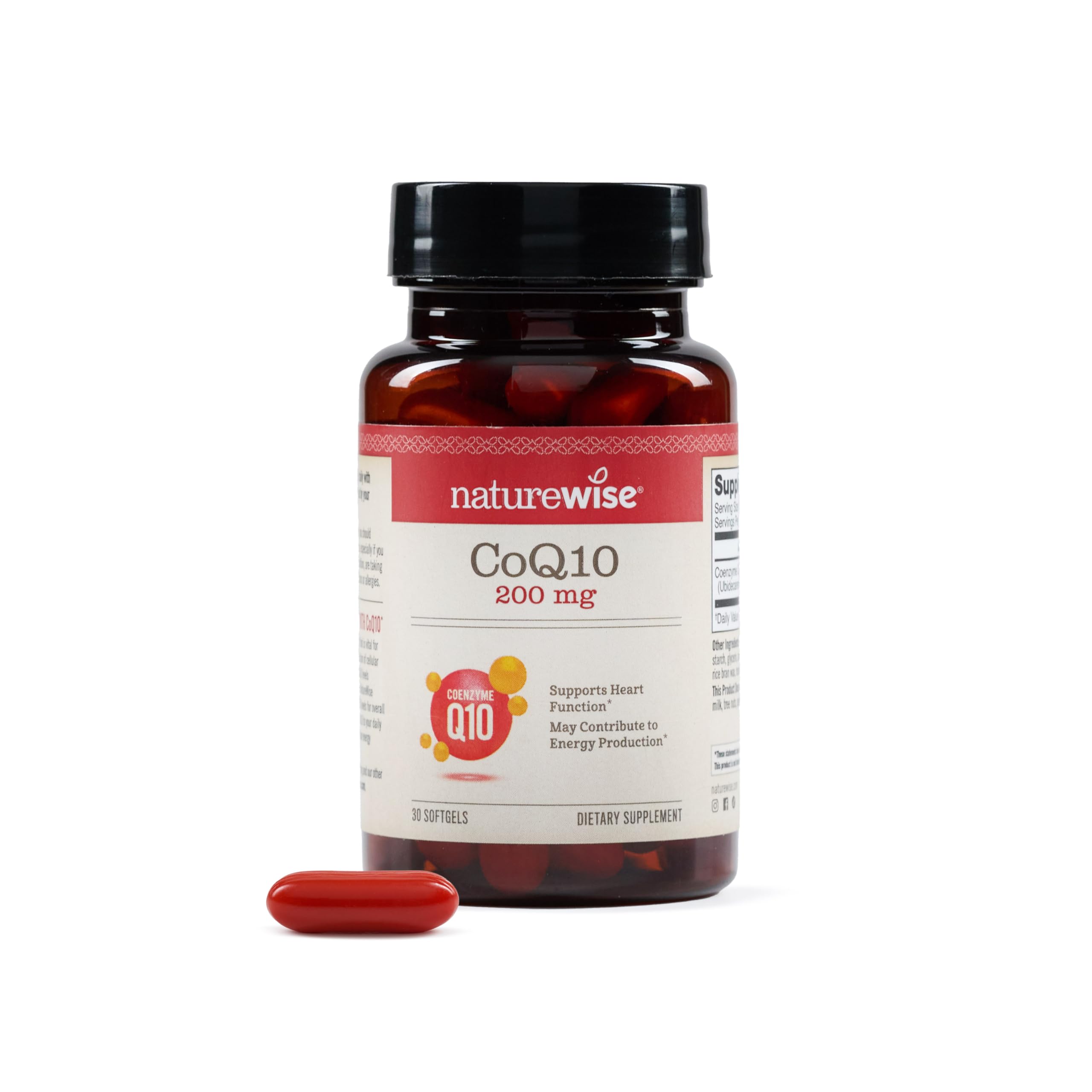 Foto 2 pulgar | Suplemento Naturewise Coq10  200 Mg  Cápsulas Blandas Para La Salud Del Corazón  30 Unidades - Venta Internacional.