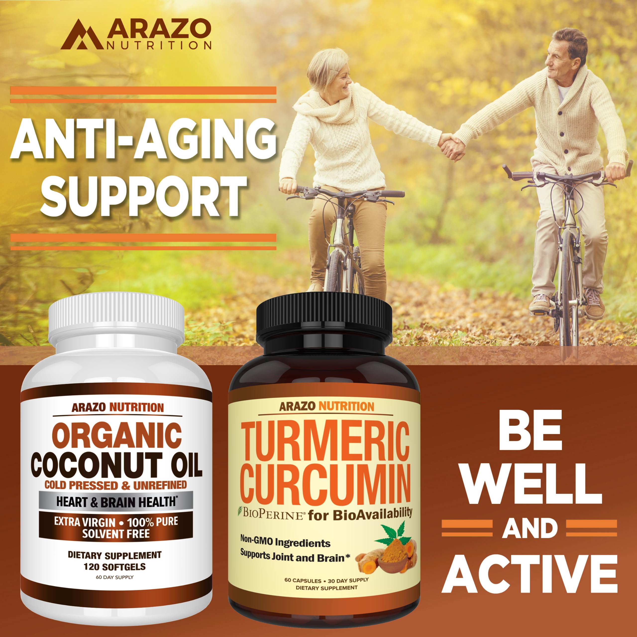 Foto 6 | Suplemento De Aceite De Coco Orgánico Arazo Nutrition  2000 Mg  120 Cápsulas De Gelatina Blanda - Venta Internacional.