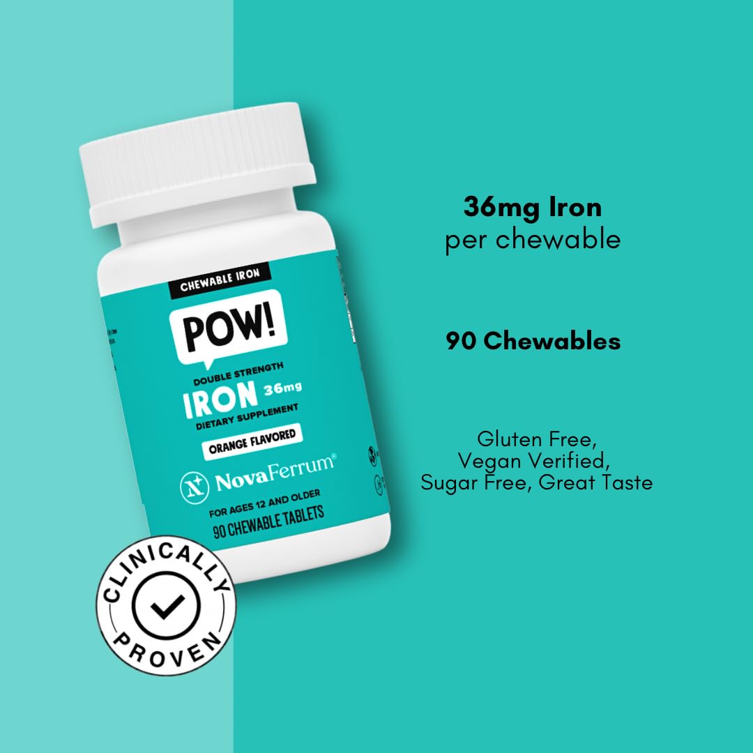 Foto 4 pulgar | Suplemento De Hierro Masticable Novaferrum Pow 36 Mg 90 Porciones - Venta Internacional.