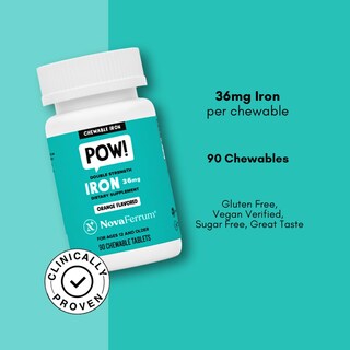 Foto 3 | Suplemento De Hierro Masticable Novaferrum Pow 36 Mg 90 Porciones - Venta Internacional.