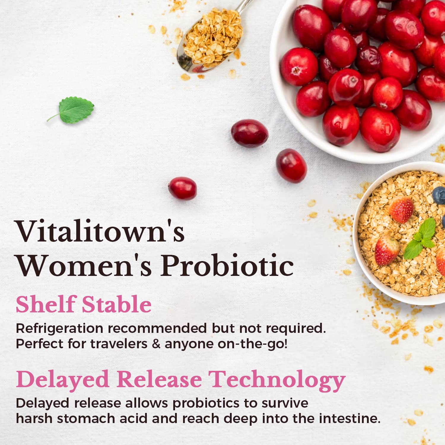 Foto 5 pulgar | Probióticos Vitalitown 120 Mil Millones De Ufc Para Mujeres  30 Cepas  60 Cápsulas - Venta Internacional.
