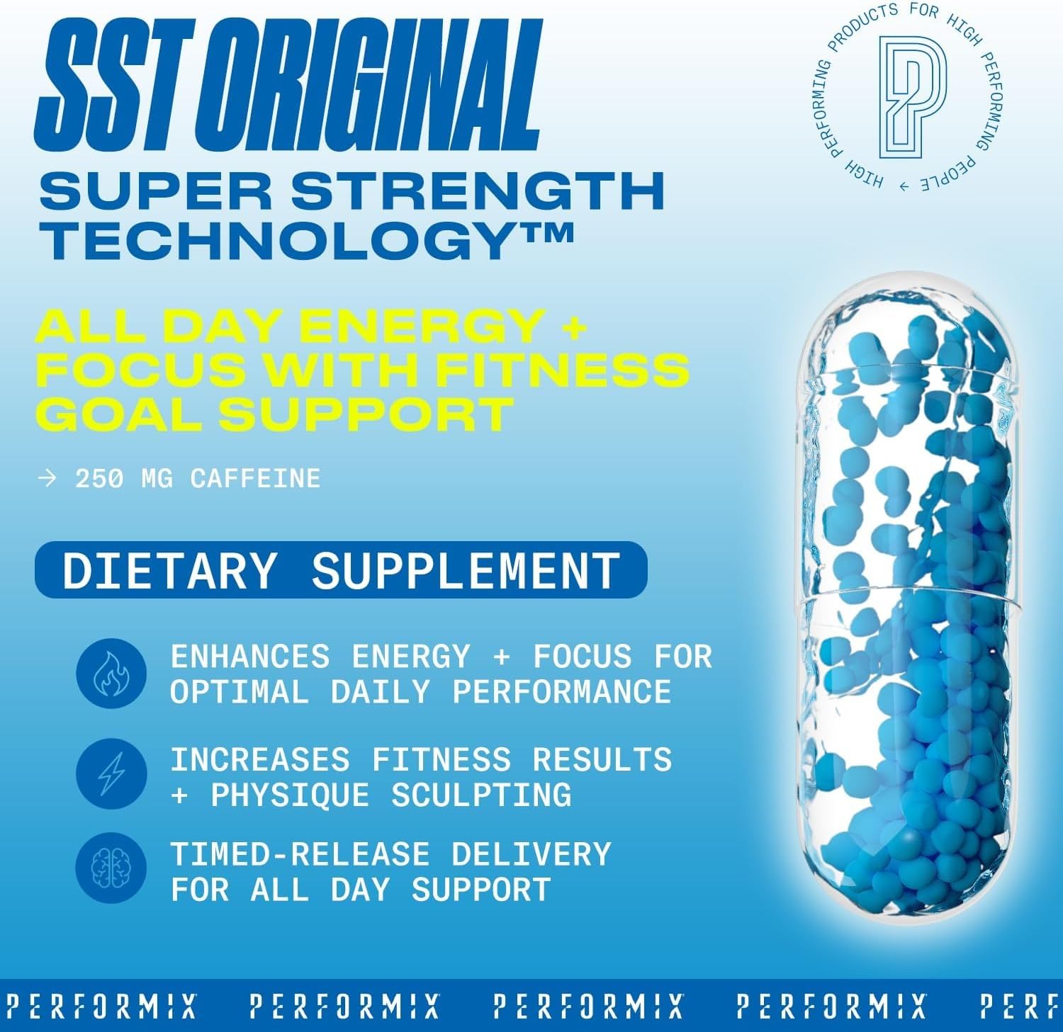 Foto 3 pulgar | Suplementos Energéticos Performix Sst Original 60 Cápsulas - Venta Internacional.