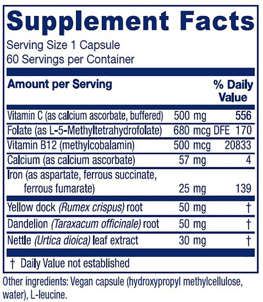 Foto 3 pulgar | Suplemento De Hierro Vitanica Iron Extra 500 Mg 60 Cápsulas - Venta Internacional.