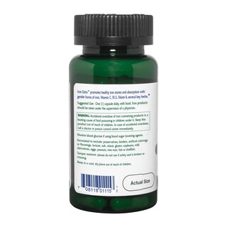 Foto 3 | Suplemento De Hierro Vitanica Iron Extra 500 Mg 60 Cápsulas - Venta Internacional.
