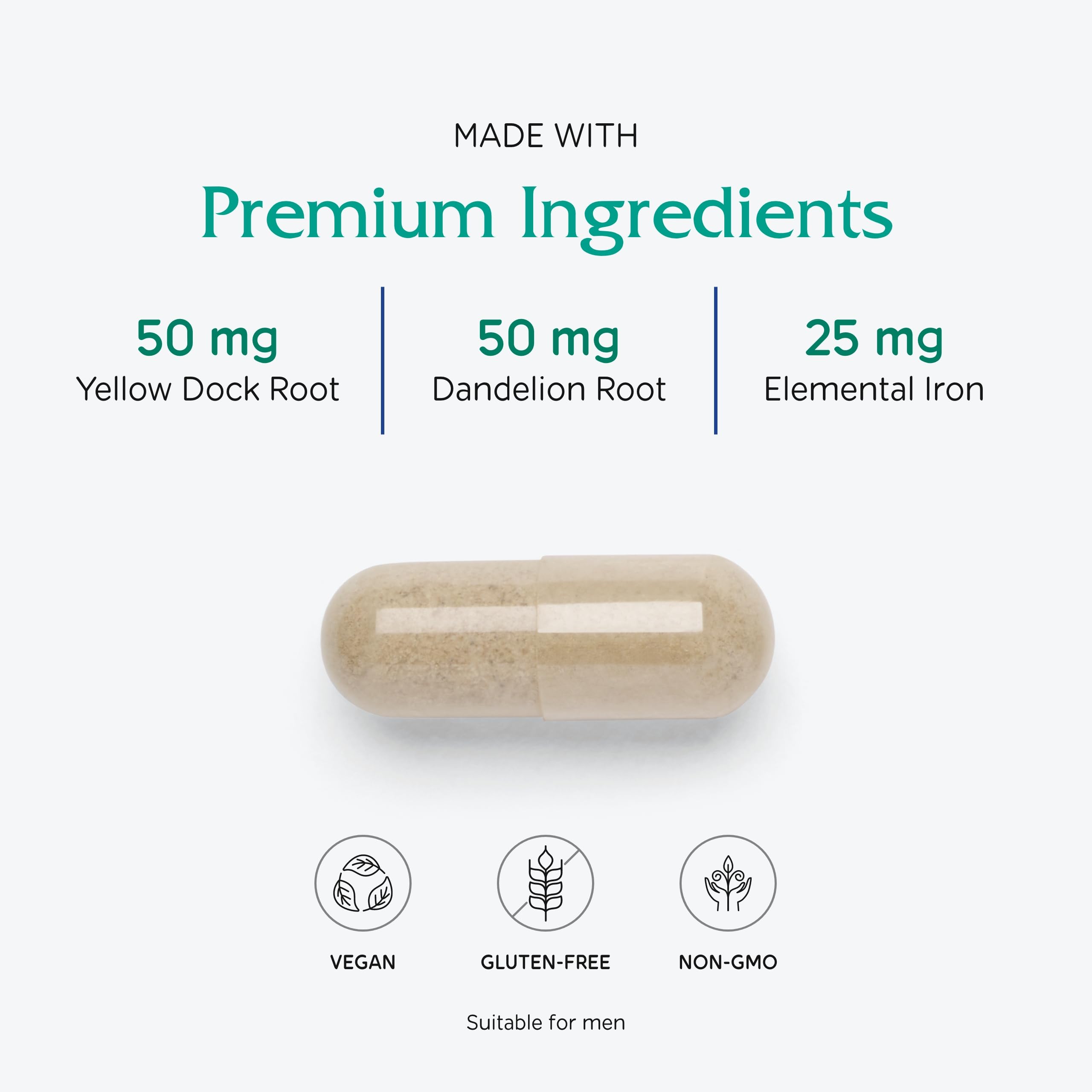 Foto 5 pulgar | Suplemento De Hierro Vitanica Iron Extra 500 Mg 60 Cápsulas - Venta Internacional.