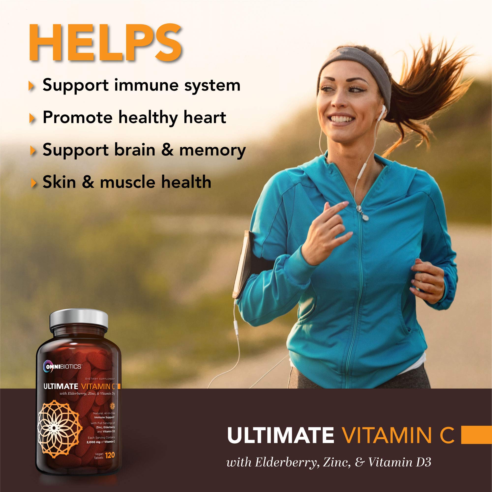 Foto 4 pulgar | Suplemento Omnibiotics Ultimate Vitamina C 2000 Mg Con Zinc 120 Comprimidos - Venta Internacional.