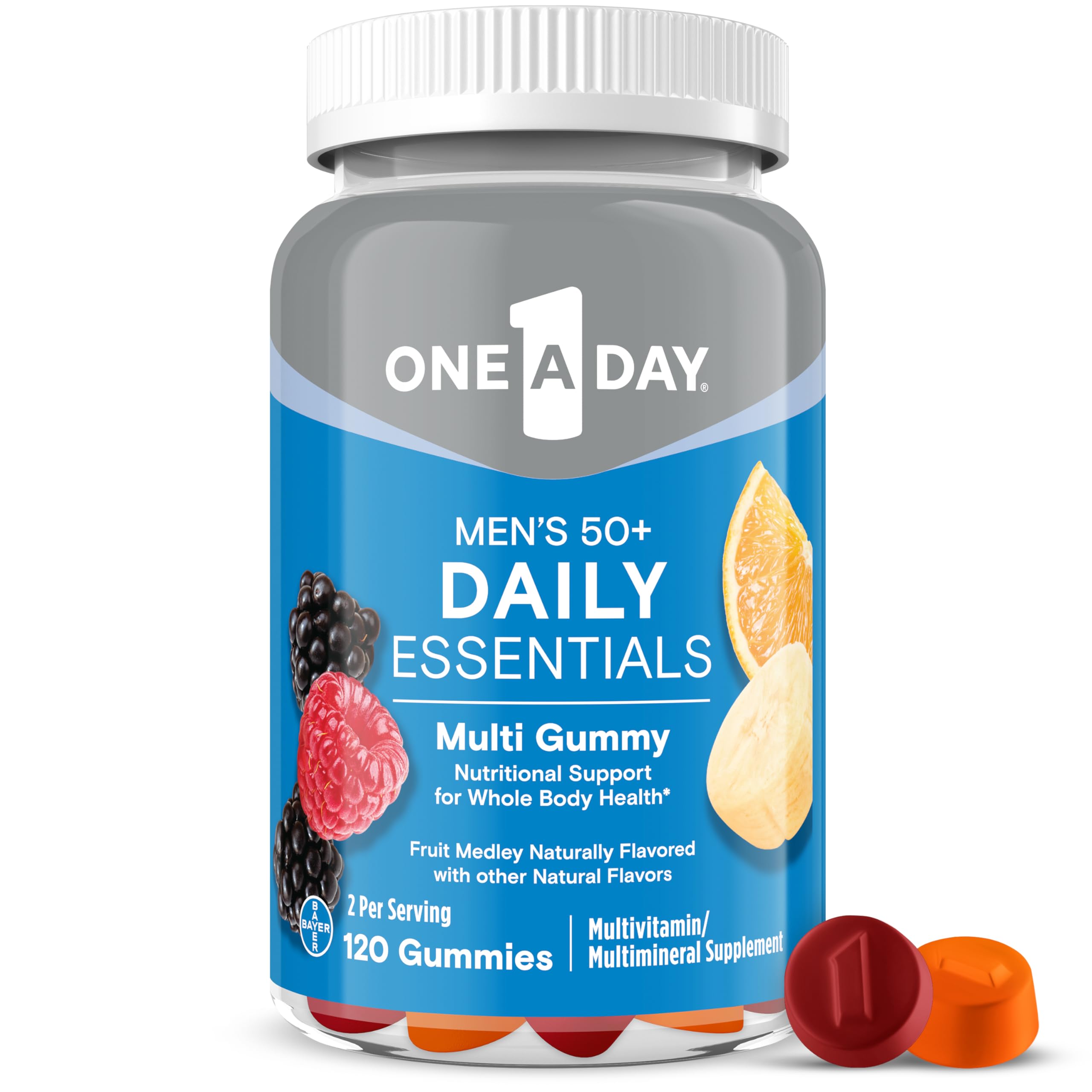Foto 2 pulgar | Gomitas Multivitamínicas One A Day Para Hombres De 50 O Más  120 Gomitas Diarias - Venta Internacional.