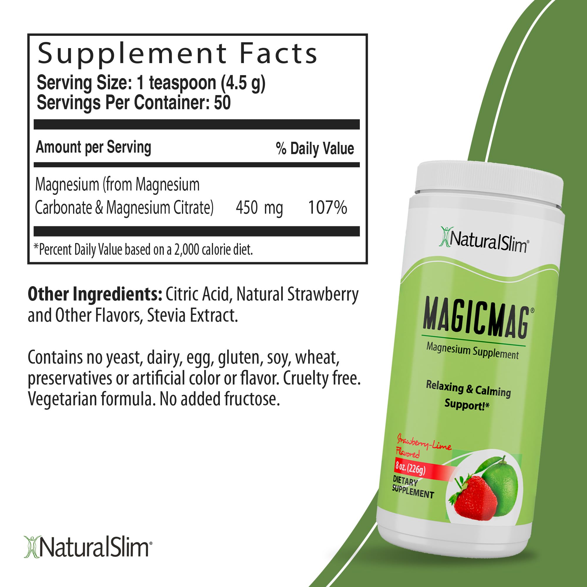 Foto 2 | Suplemento De Magnesio Naturalslim Magicmag Pure 240 Ml  Paquete De 3 - Venta Internacional.