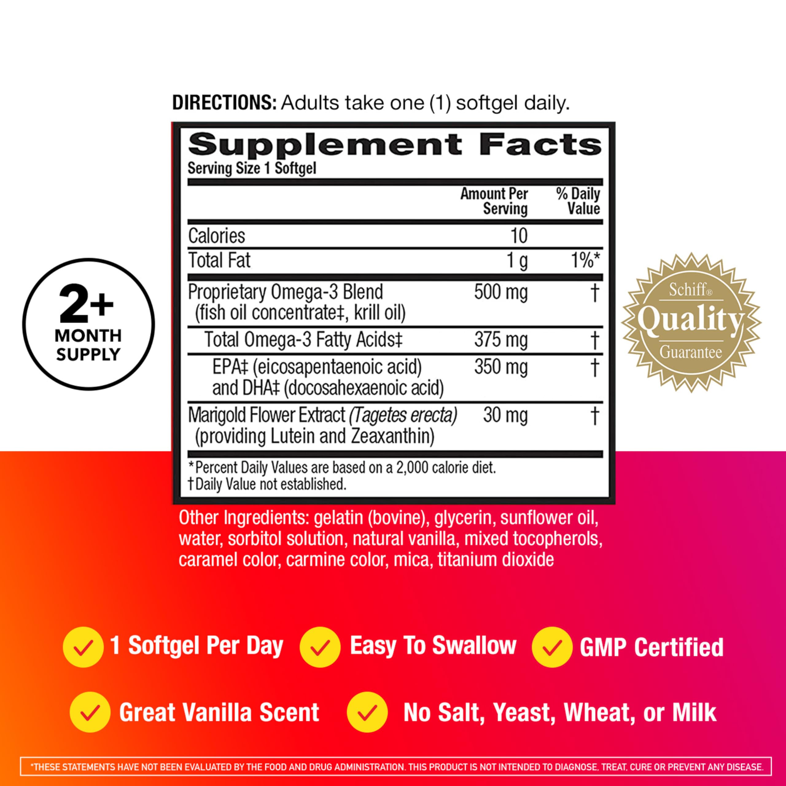 Foto 4 pulgar | Suplemento Megared Omegared Omega-3 Blend Total Body + Refresh 500 Mg - Venta Internacional.