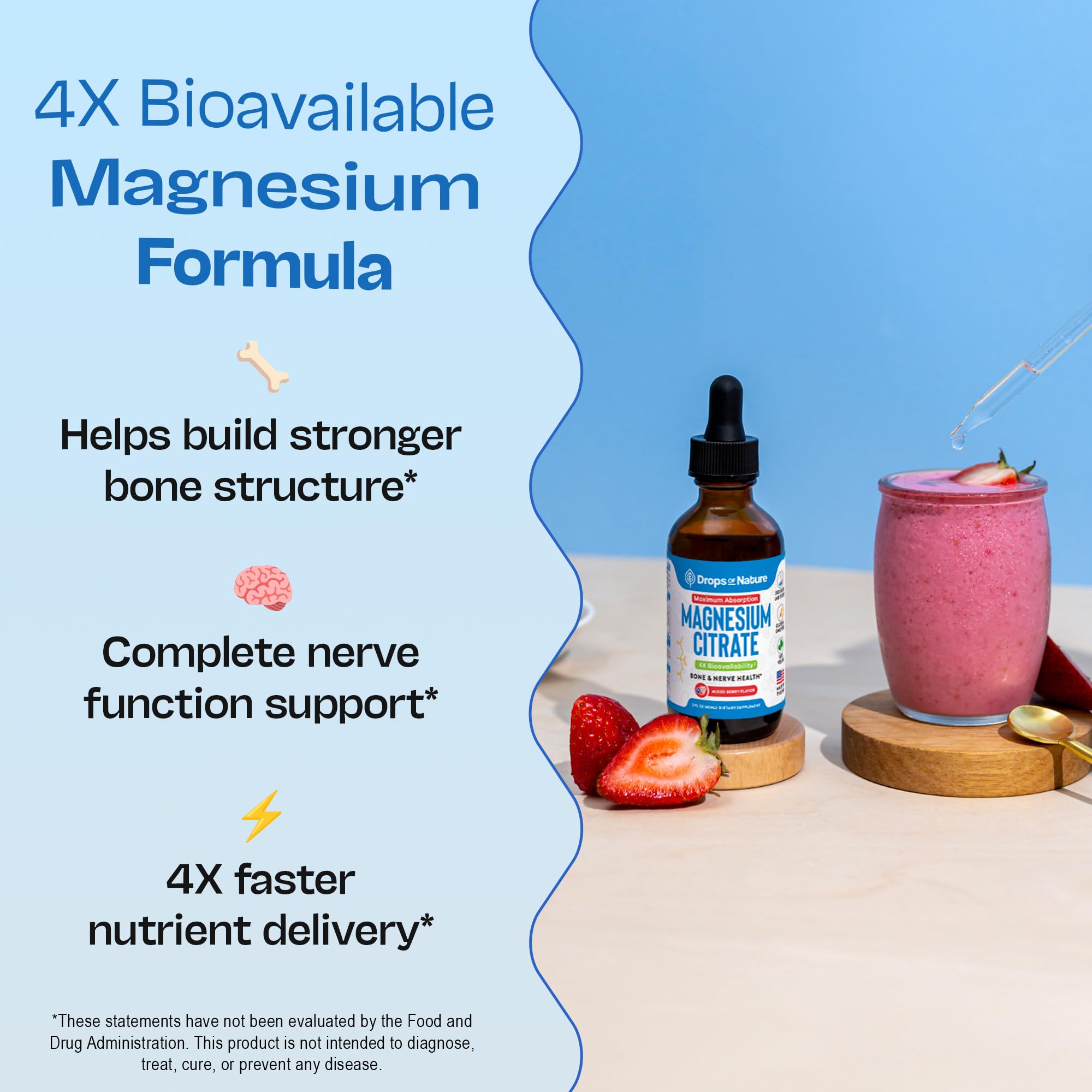 Foto 5 pulgar | Suplemento Líquido De Citrato De Magnesio En Gotas  150 Mg  60 Ml  Vegano - Venta Internacional.
