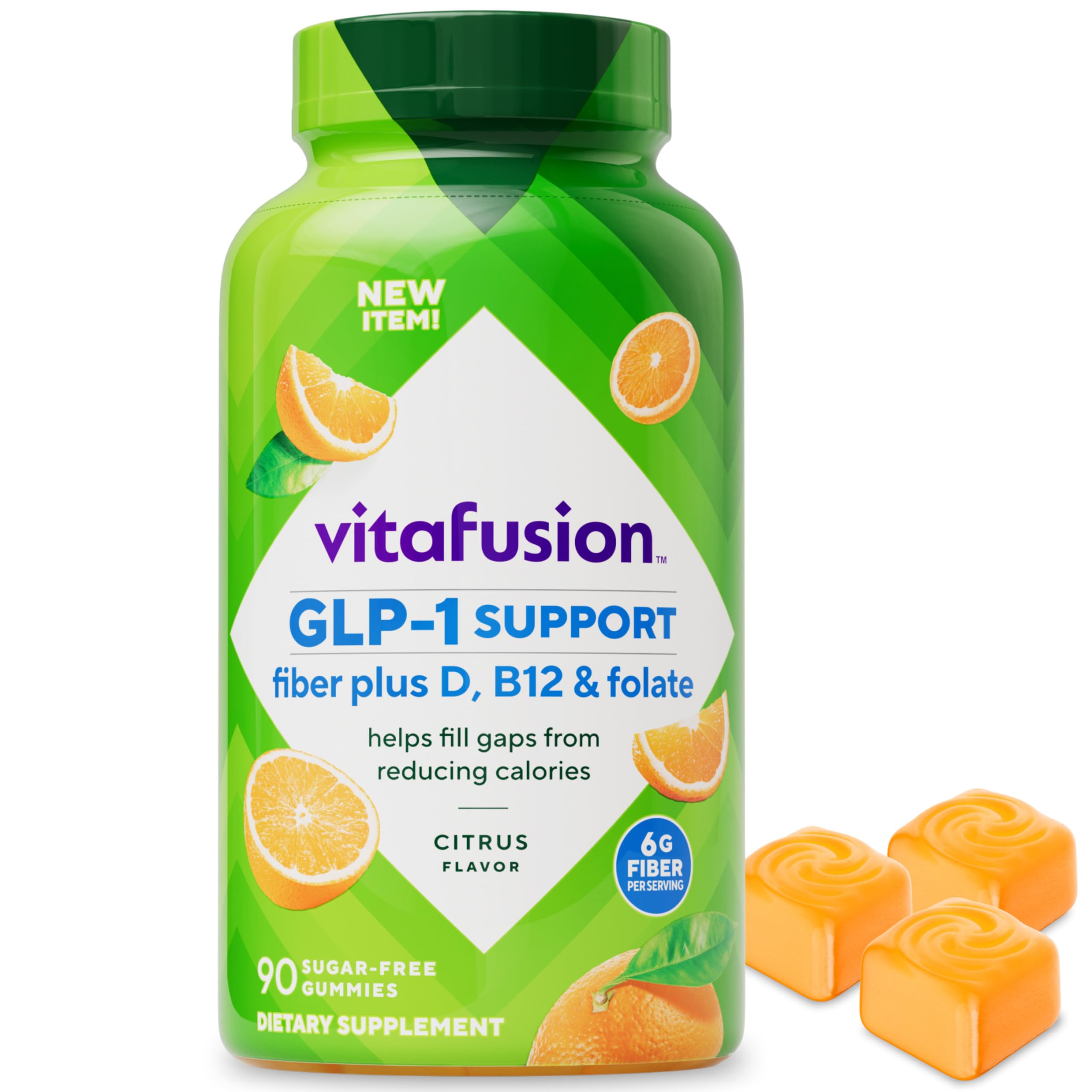 Foto 2 pulgar | Suplemento Vitafusion Glp-1: Fibra De Apoyo Y Vitaminas D Y B12 - Venta Internacional.
