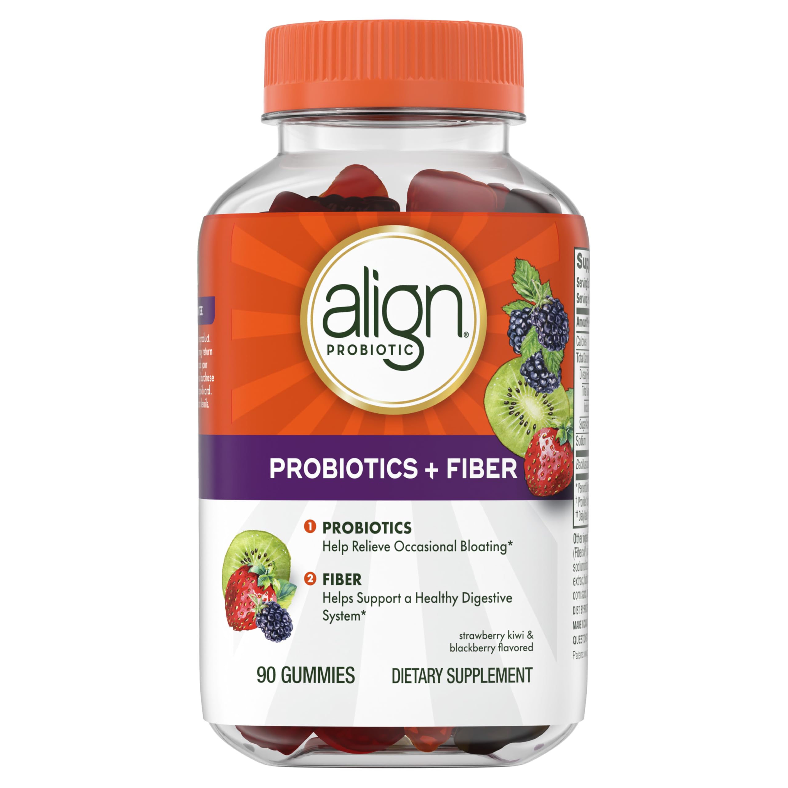 Foto 2 pulgar | Suplemento Align Probiotic + Fiber 90 Gomitas - Venta Internacional.