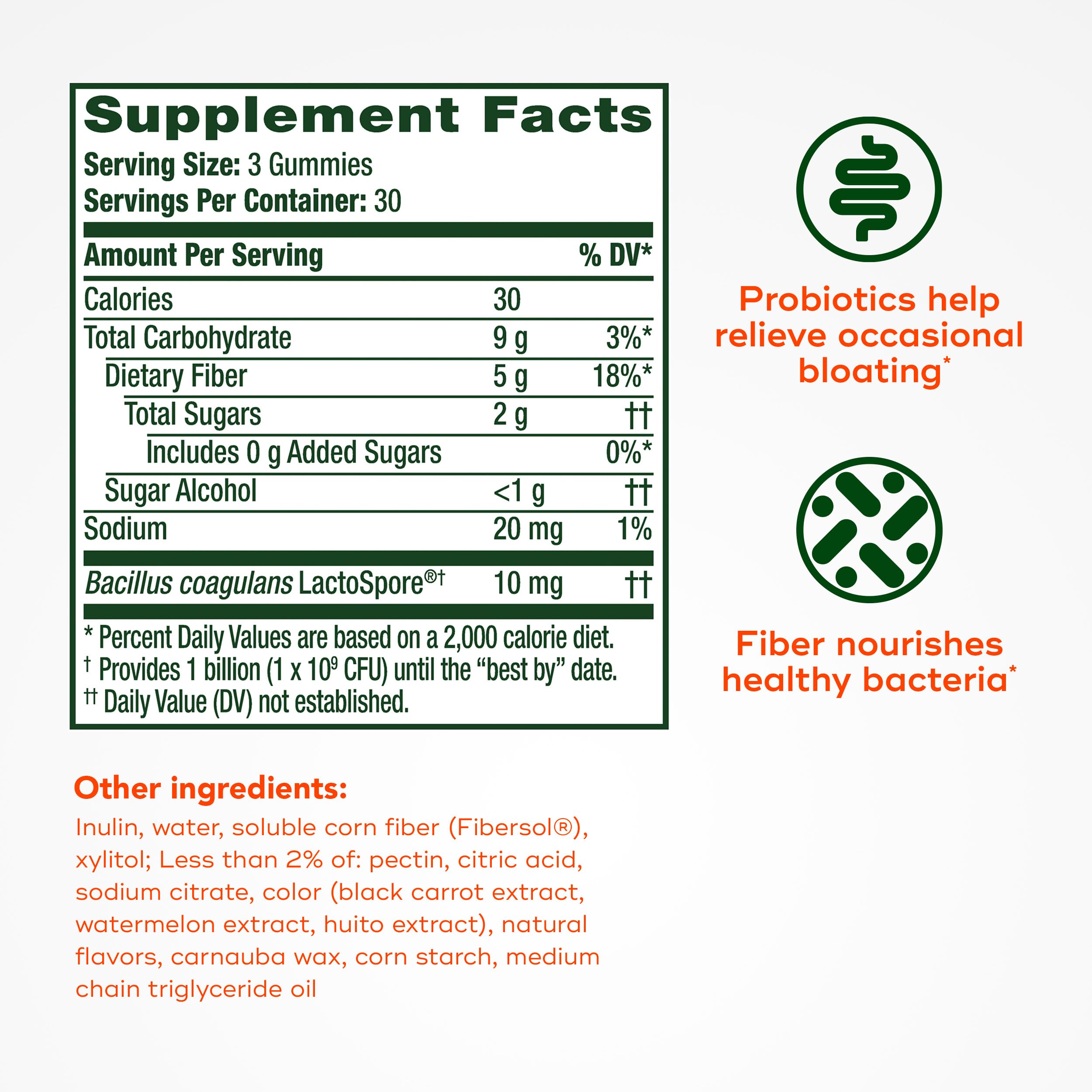Foto 7 | Suplemento Align Probiotic + Fiber 90 Gomitas - Venta Internacional.