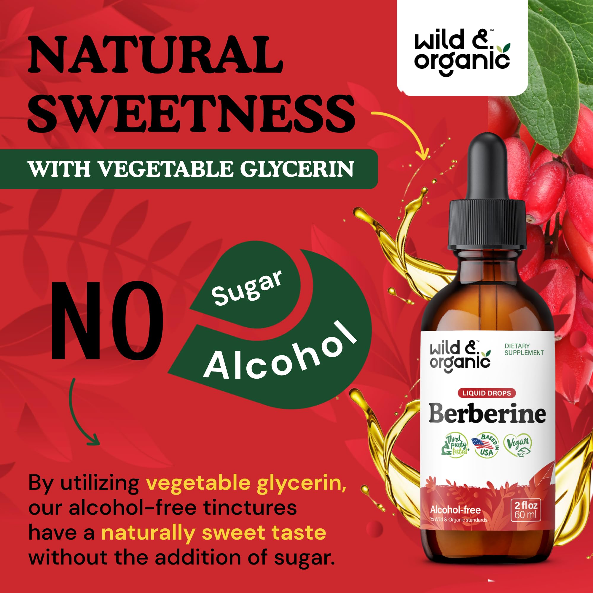 Foto 7 pulgar | Suplemento Líquido De Berberina Silvestre Y Orgánica 15 Ml 500 Mg - Venta Internacional.