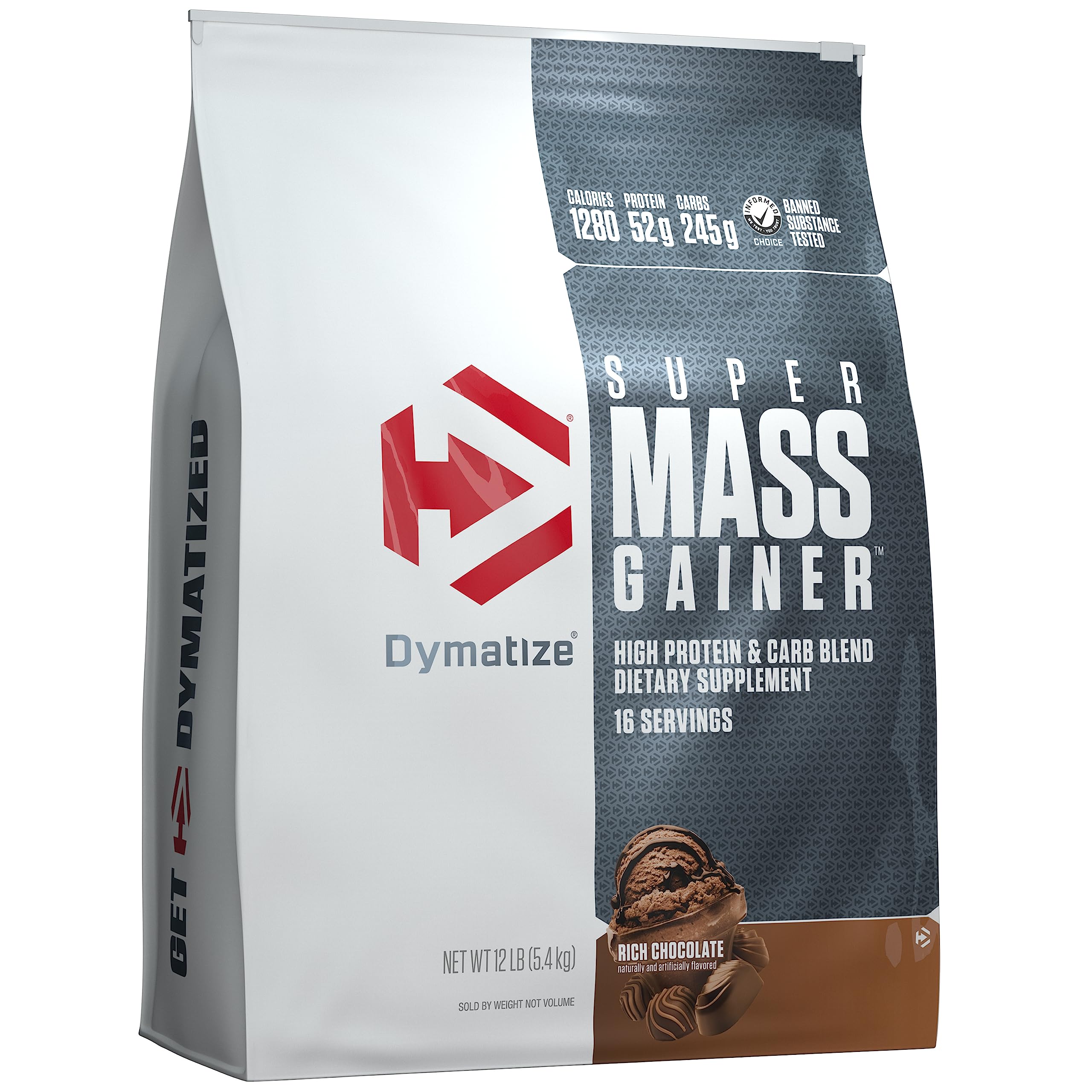 Foto 2 pulgar | Proteína En Polvo Dymatize Super Mass Gainer Rich Chocolate - Venta Internacional.