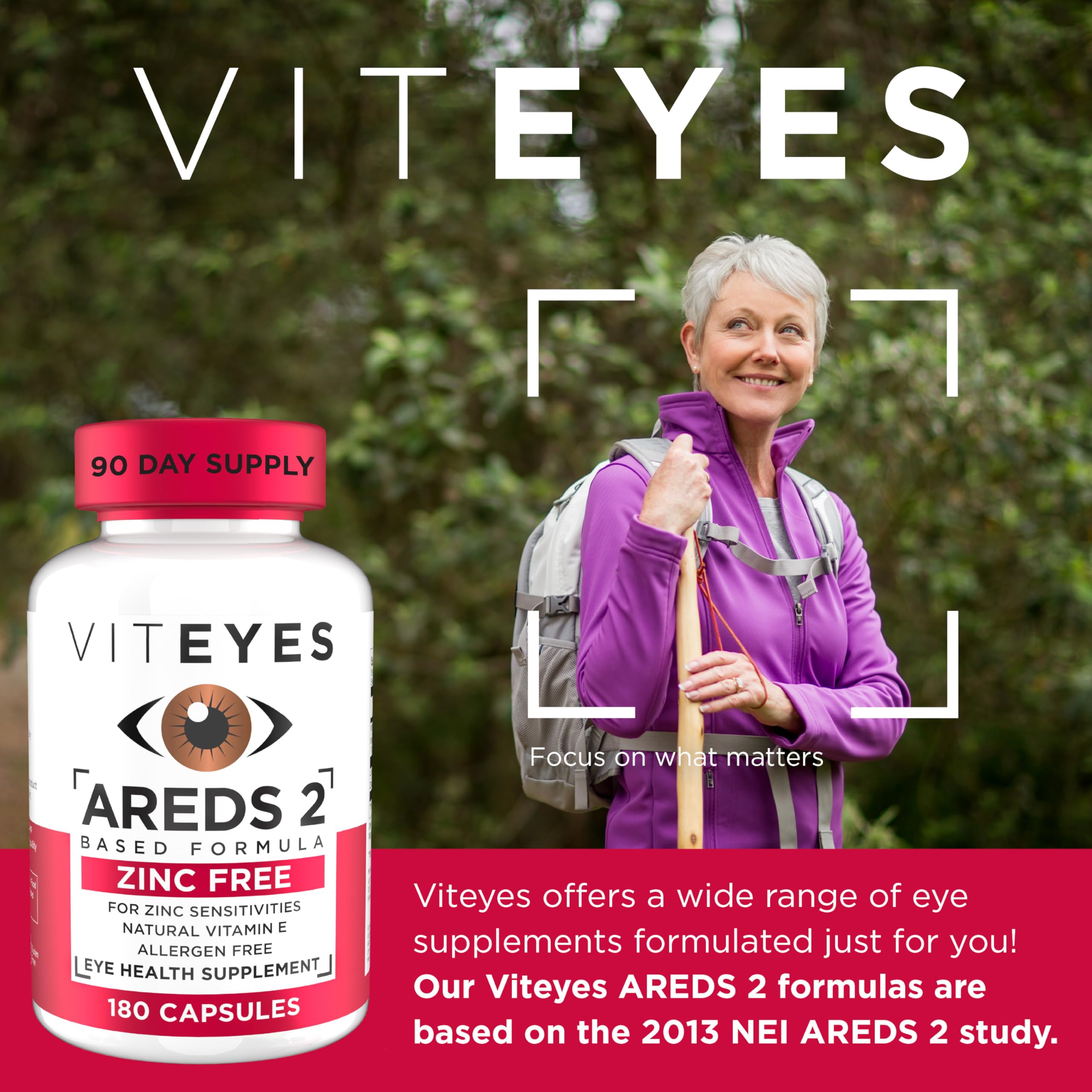 Foto 3 pulgar | Suplementos Viteyes Areds 2  Soporte Macular Sin Zinc  180 Unidades - Venta Internacional.