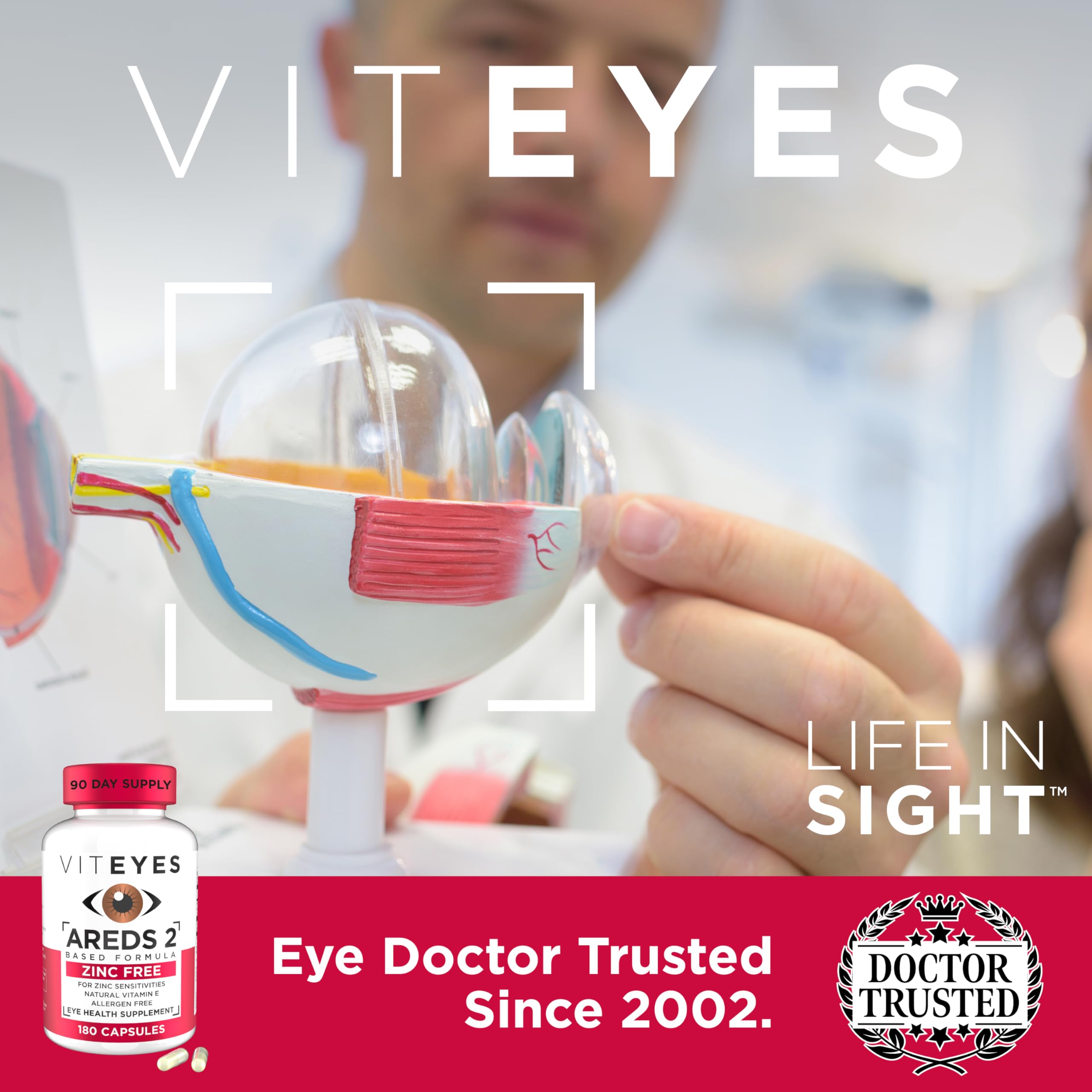 Foto 8 pulgar | Suplementos Viteyes Areds 2  Soporte Macular Sin Zinc  180 Unidades - Venta Internacional.