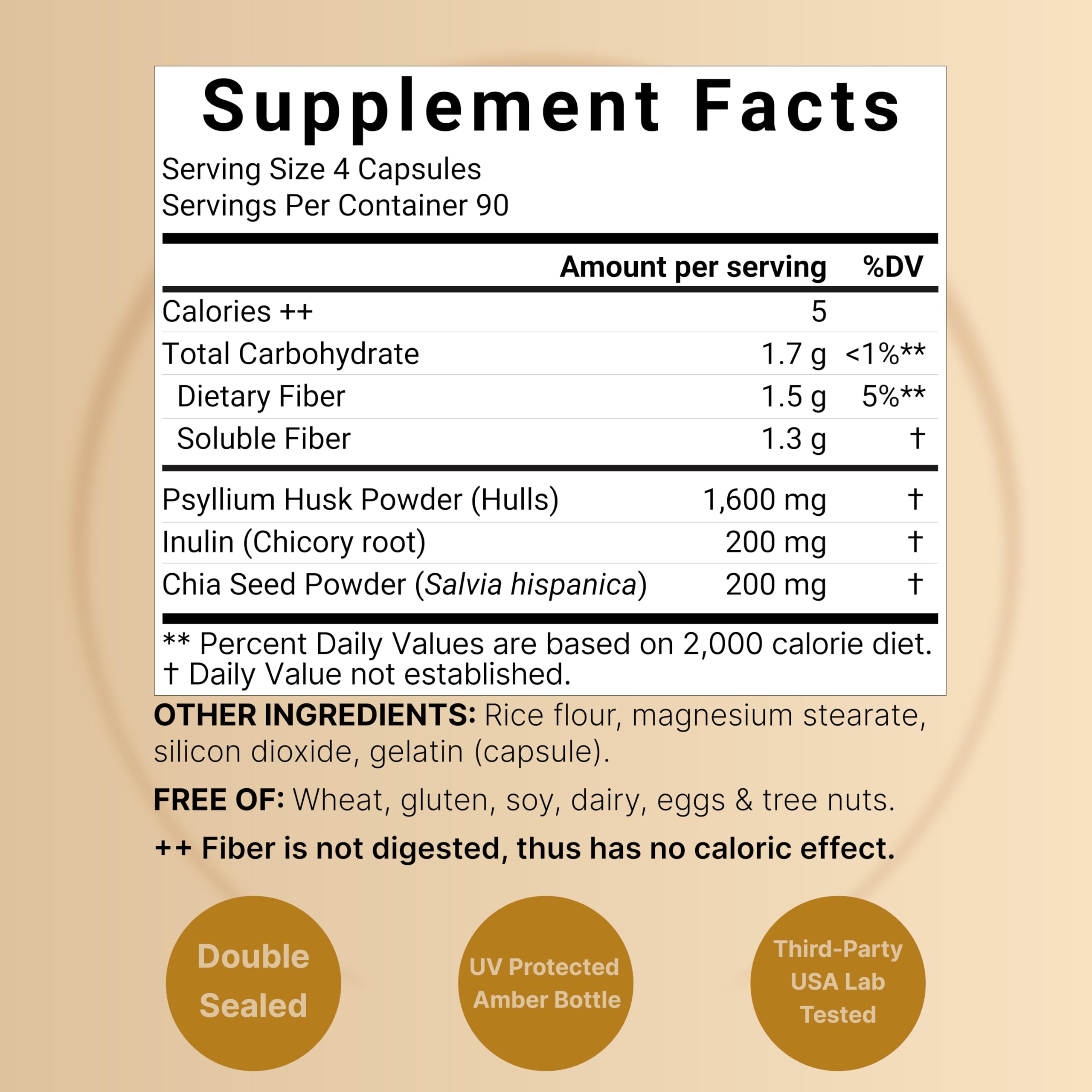 Foto 3 pulgar | Suplemento Naturebell En Cápsulas De Cáscara De Psyllium  2000 Mg  360 Unidades - Venta Internacional.