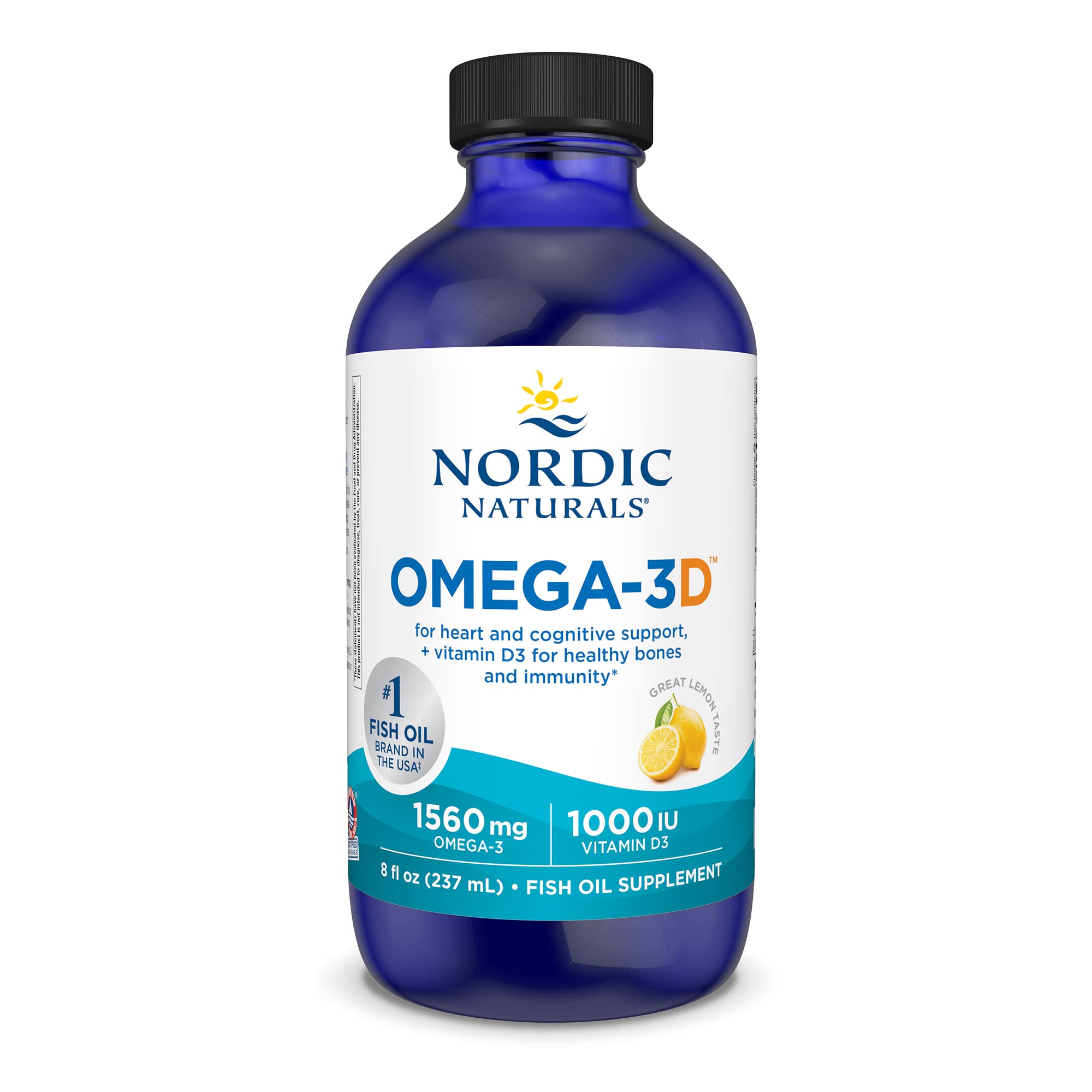 Foto 2 pulgar | Suplemento Nordic Naturals Omega-3d De 8 Onzas  1560 Mg +1000 Ui De Limón - Venta Internacional.