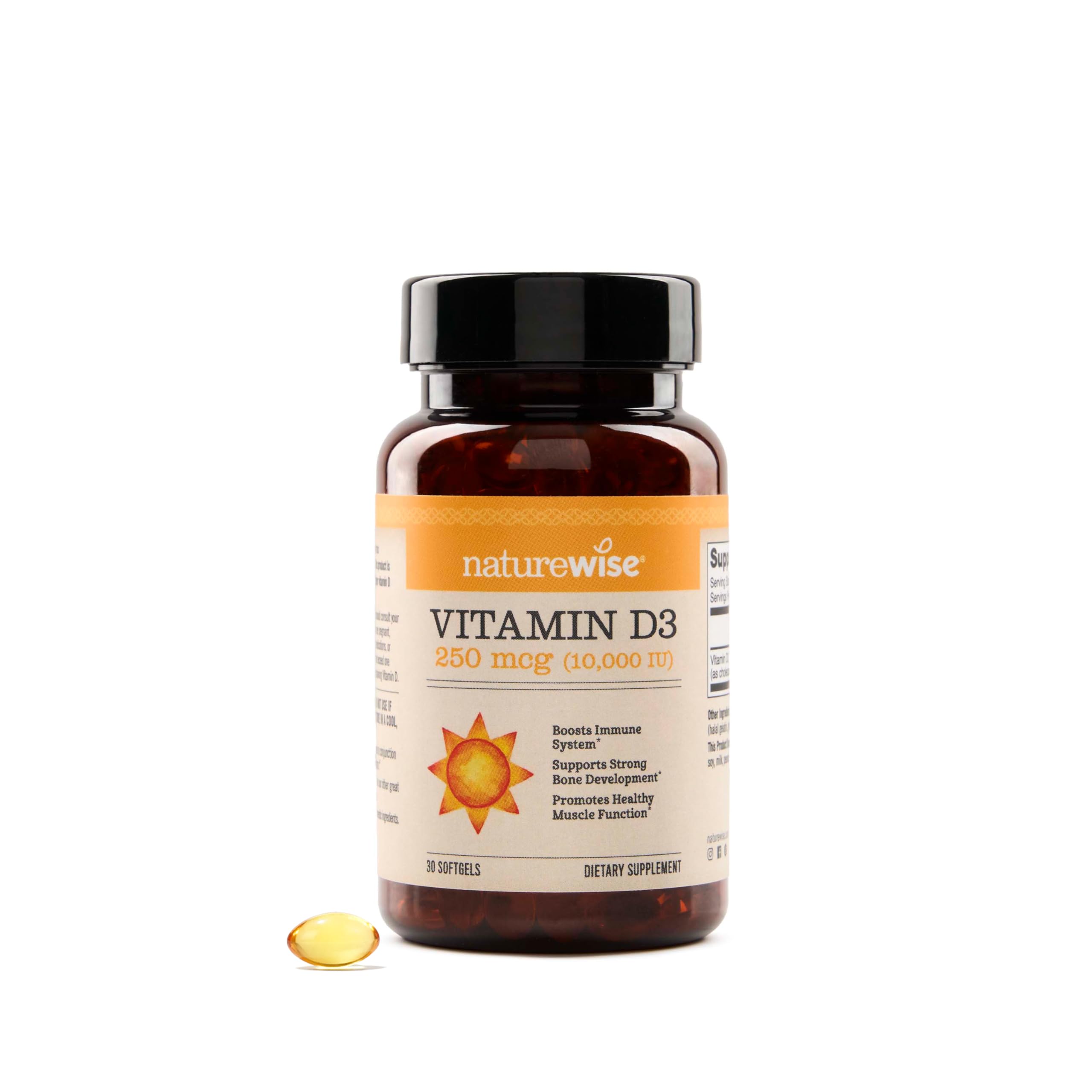Foto 2 pulgar | Suplemento De Vitamina D3 Naturewise  10 000 Ui  30 Cápsulas Blandas - Venta Internacional.