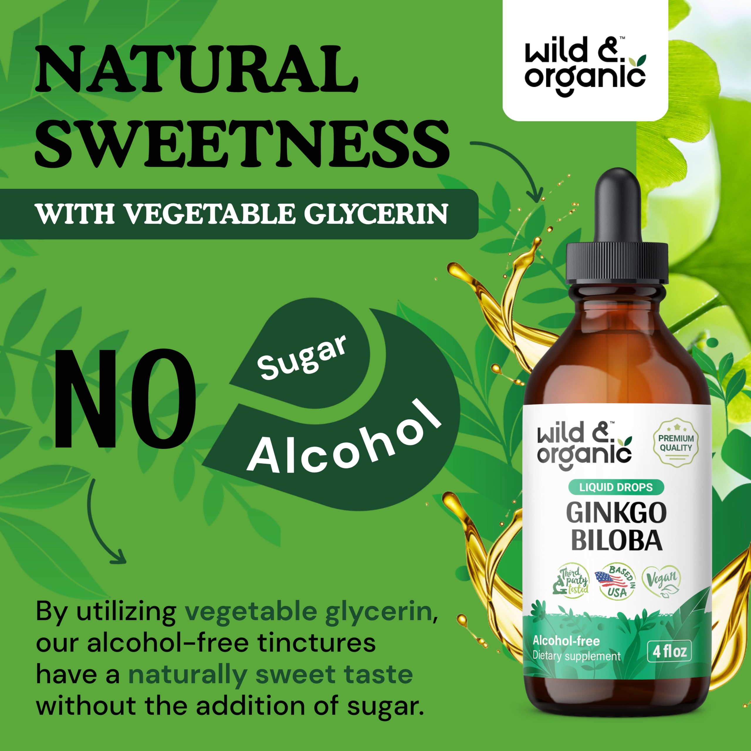 Foto 7 pulgar | Suplementos De Extracto De Ginkgo Biloba Silvestre Y Orgánico 120 Ml - Venta Internacional.