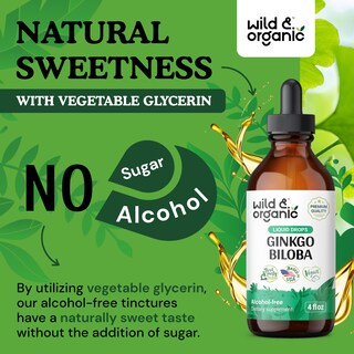 Foto 6 | Suplementos De Extracto De Ginkgo Biloba Silvestre Y Orgánico 120 Ml - Venta Internacional.