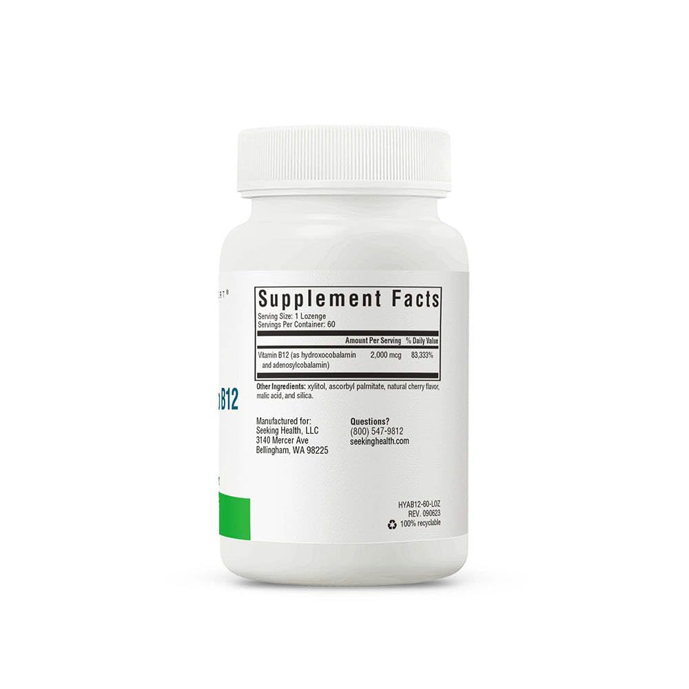 Foto 4 pulgar | Suplemento Seeking Health Hydrox-adeno B12 2000 Mcg 60 Pastillas - Venta Internacional.