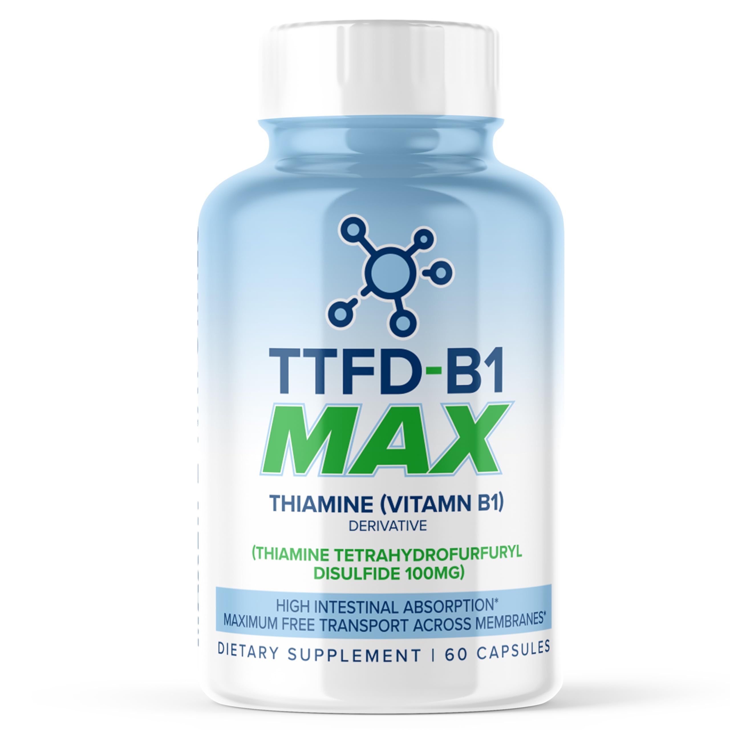Foto 2 pulgar | Suplemento Maxlife Naturals Ttfd De Tiamina B1 60 Cápsulas - Venta Internacional.
