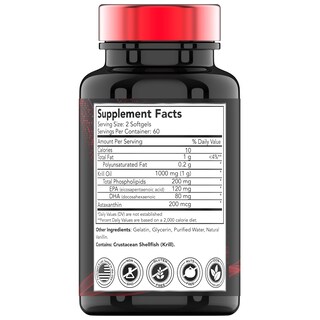 Foto 2 | Suplemento Tnvitamins De Aceite De Krill Antártico 1000 Mg 120 Cápsulas Blandas - Venta Internacional.