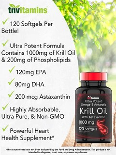 Foto 3 | Suplemento Tnvitamins De Aceite De Krill Antártico 1000 Mg 120 Cápsulas Blandas - Venta Internacional.