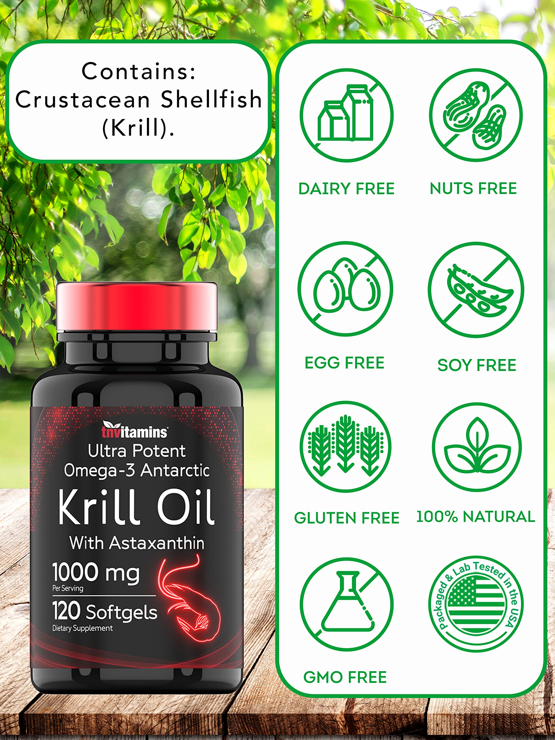 Foto 7 pulgar | Suplemento Tnvitamins De Aceite De Krill Antártico  1000 Mg  120 Cápsulas Blandas - Venta Internacional.