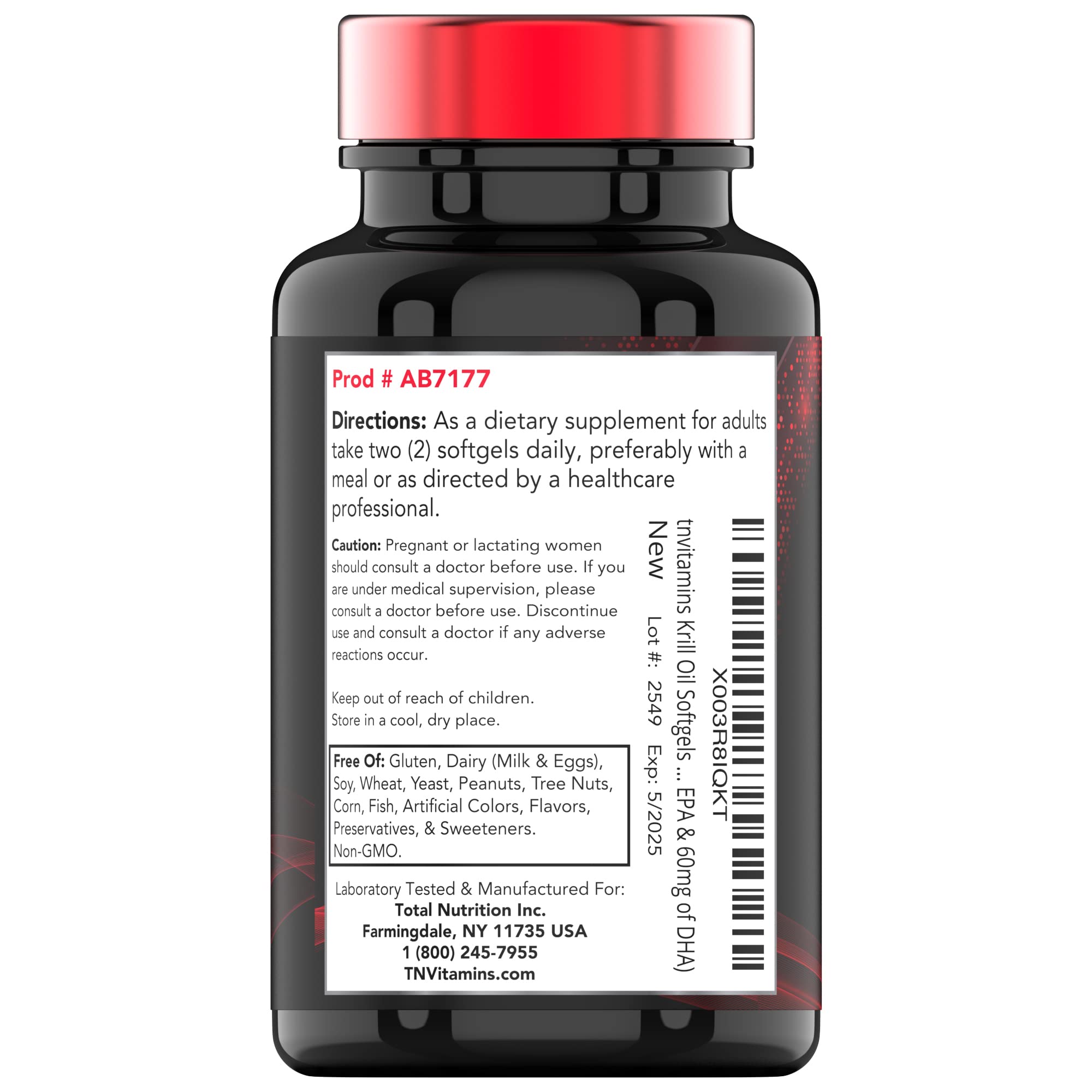 Foto 8 pulgar | Suplemento Tnvitamins De Aceite De Krill Antártico  1000 Mg  120 Cápsulas Blandas - Venta Internacional.