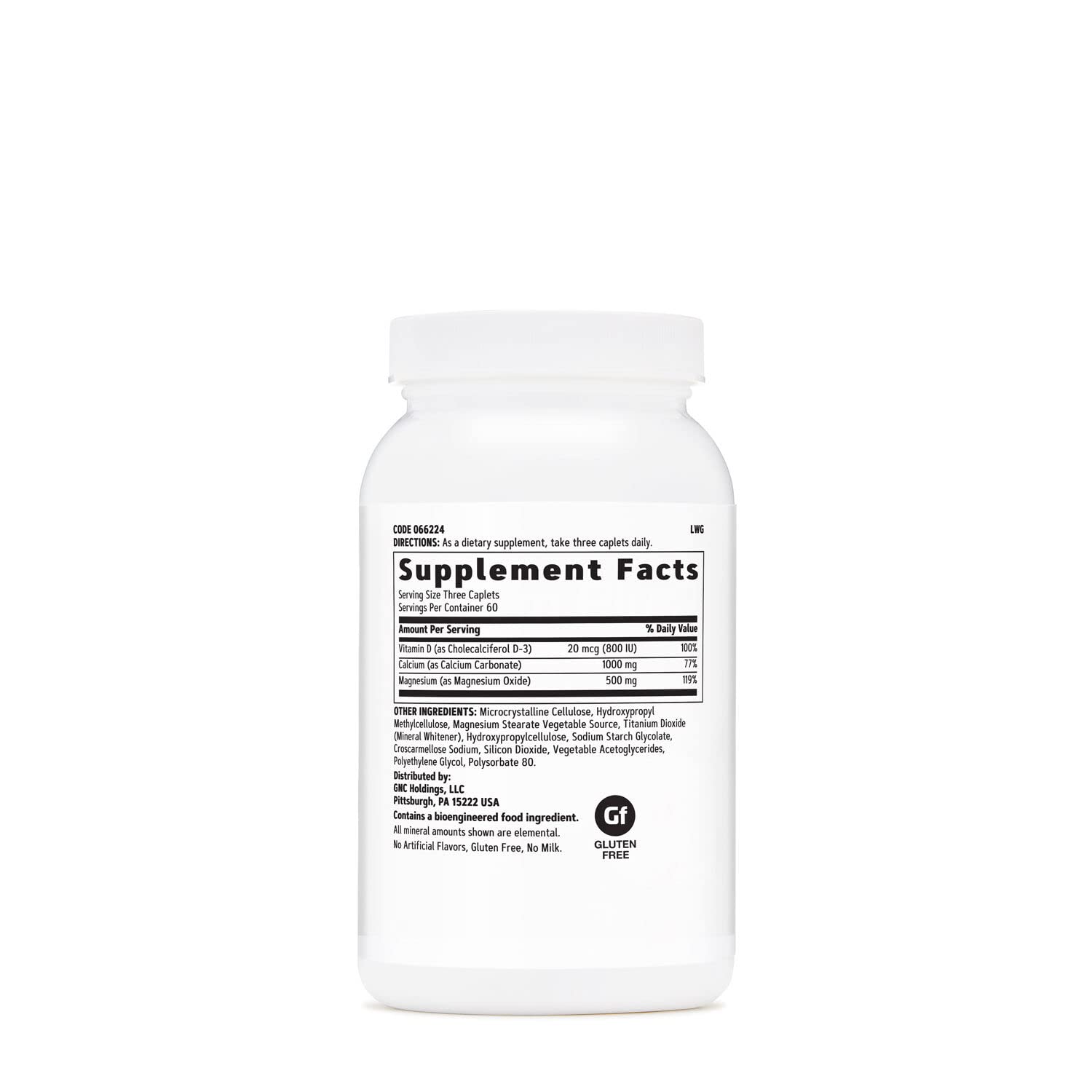 Foto 2 | Suplemento Gnc Calcium Plus De Magnesio Y Vitamina D-3 1000 Mg - Venta Internacional.
