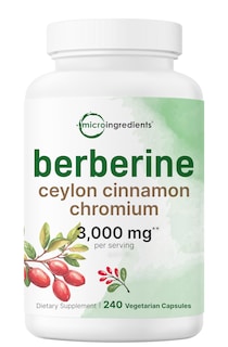 Foto 1 | Suplemento De Microingredientes: Berberina Con Canela De Ceilán 240 Cápsulas - Venta Internacional.