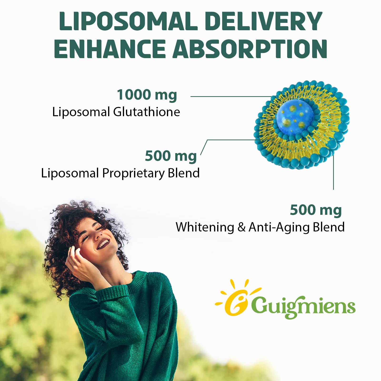 Foto 4 pulgar | Suplemento De Glutatión Liposomal De Guigmiens 1500 Mg 120 Ml - Venta Internacional.