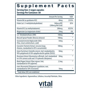 Foto 2 | Suplemento Alimenticio Vital Nutrients Hormone Balance 120 Cápsulas - Venta Internacional