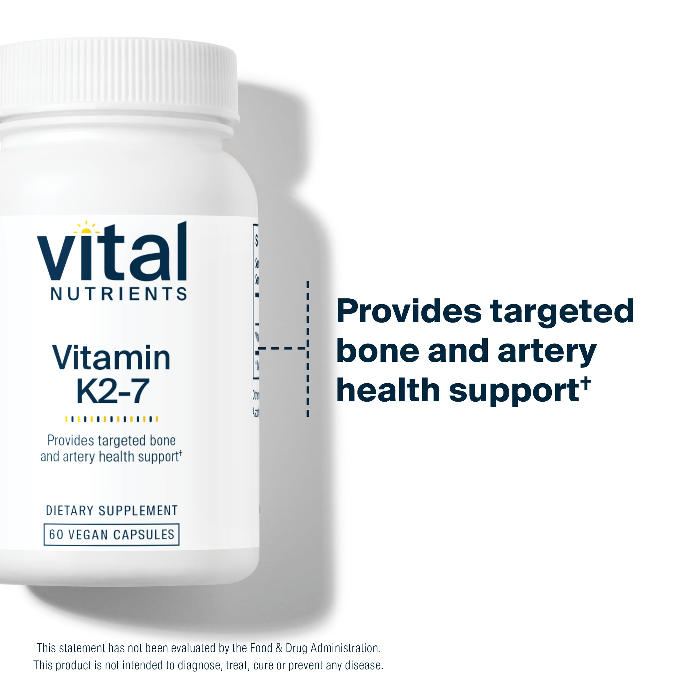 Foto 7 pulgar | Suplemento Alimenticio Vital Nutrients Vitamina K2-7 60 Cápsulas - Venta Internacional