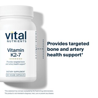 Foto 6 | Suplemento Alimenticio Vital Nutrients Vitamina K2-7 60 Cápsulas - Venta Internacional
