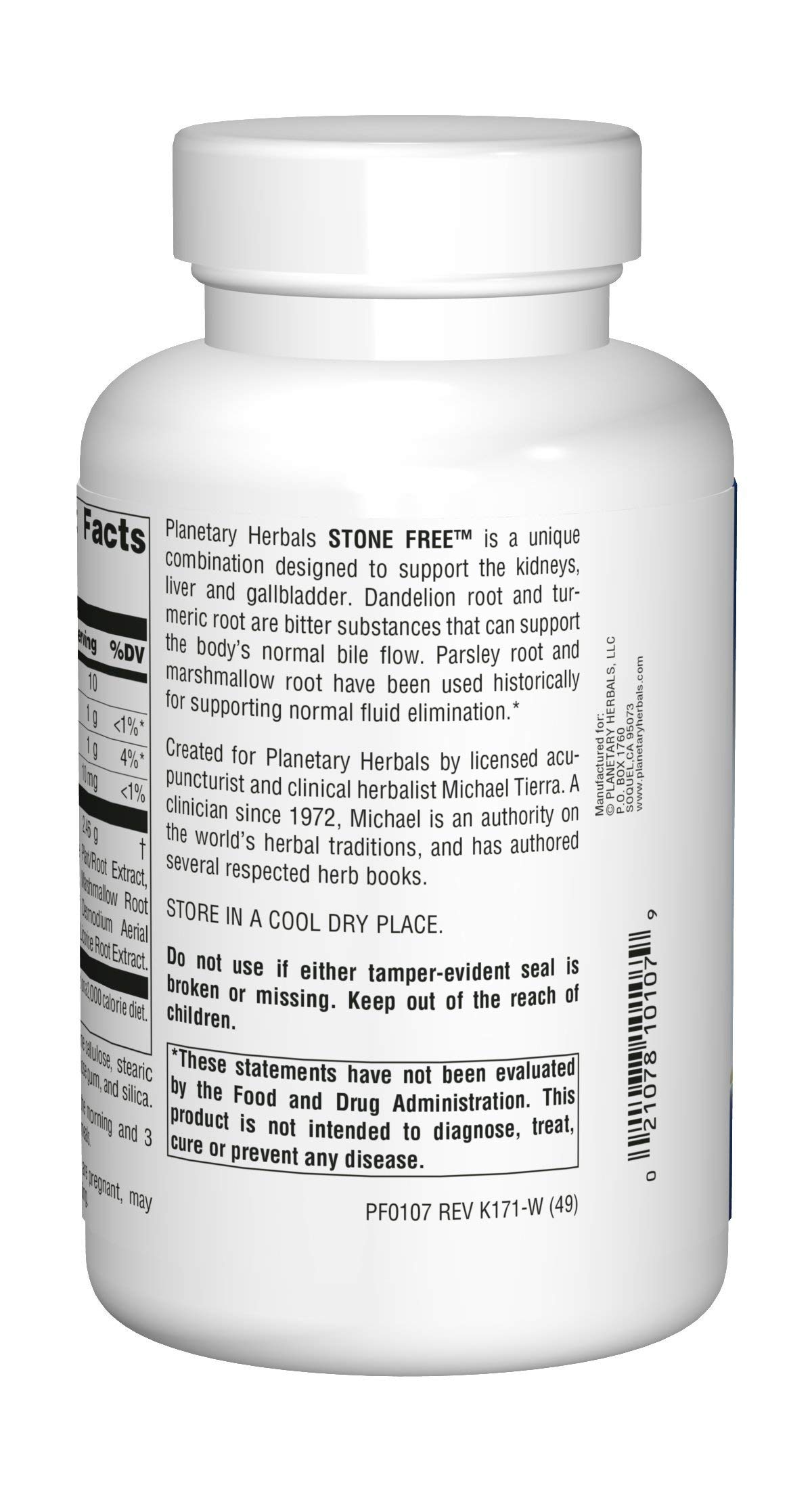 Foto 3 pulgar | Suplemento Planetary Herbals Stone Free 820 Mg 180 Comprimidos - Venta Internacional