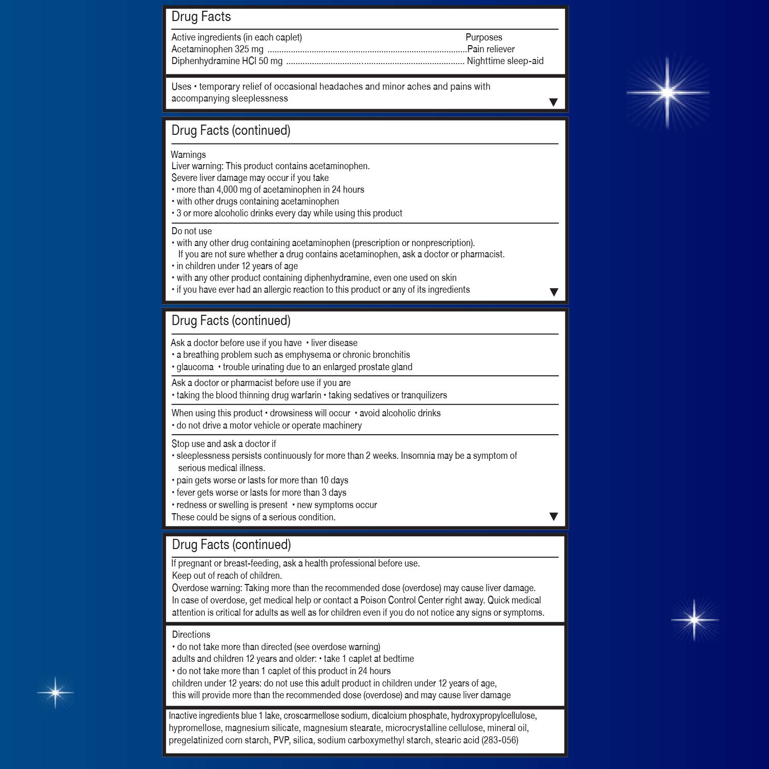 Foto 3 pulgar | Capplets Unisom Pm Pain Nighttime Sleep-aid + Analgésico - Venta Internacional.
