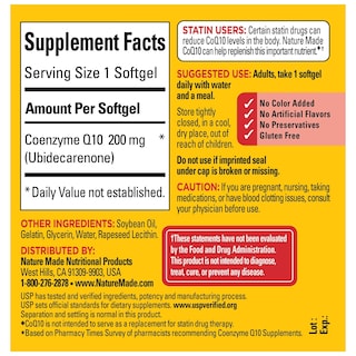 Foto 5 | Suplemento Nature Made De Coq10 De 200 Mg Para La Salud Del Corazón 40 Cápsulas Blandas - Venta Internacional.